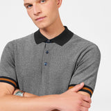 Polo Ben Sherman de Punto Texturizado Dark Navy - ECRU