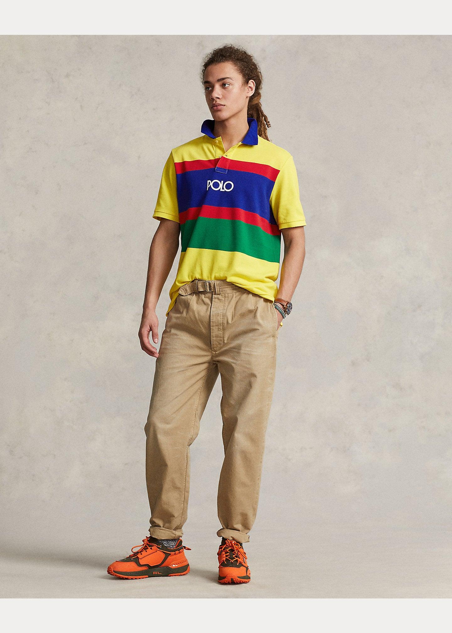 Polo Classic Fit de Ralph Lauren de piqué con rayas - ECRU