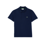 Polo de Hombre Lacoste Regular Fit en Algodón Stretch Ecológico Azul Marino - ECRU