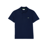 Polo de Hombre Lacoste Regular Fit en Algodón Stretch Ecológico Azul Marino - ECRU