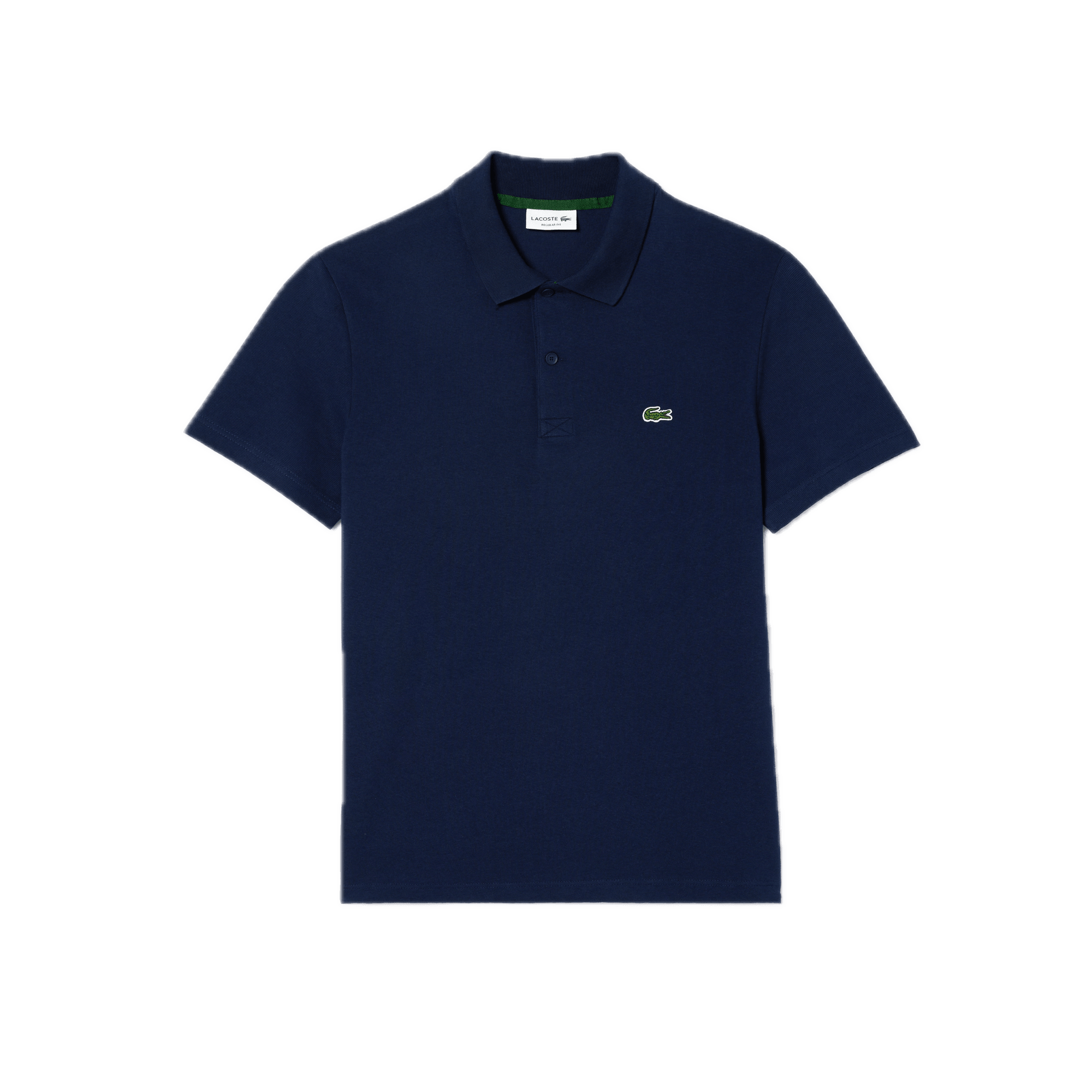 Polo de Hombre Lacoste Regular Fit en Algodón Stretch Ecológico Azul Marino - ECRU