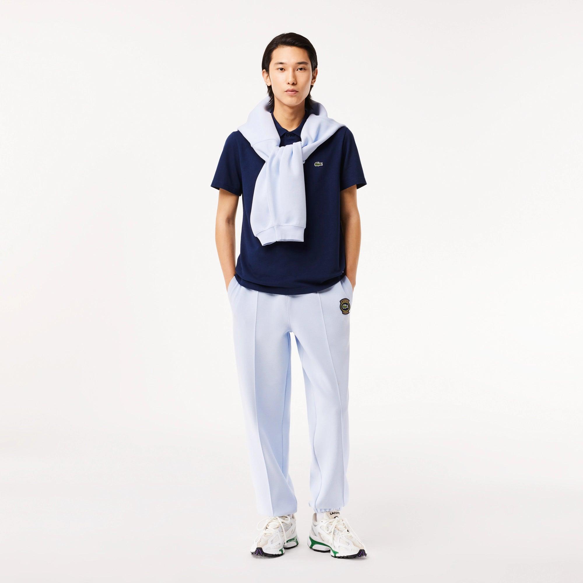 Polo de Hombre Lacoste Regular Fit en Algodón Stretch Ecológico Azul Marino - ECRU