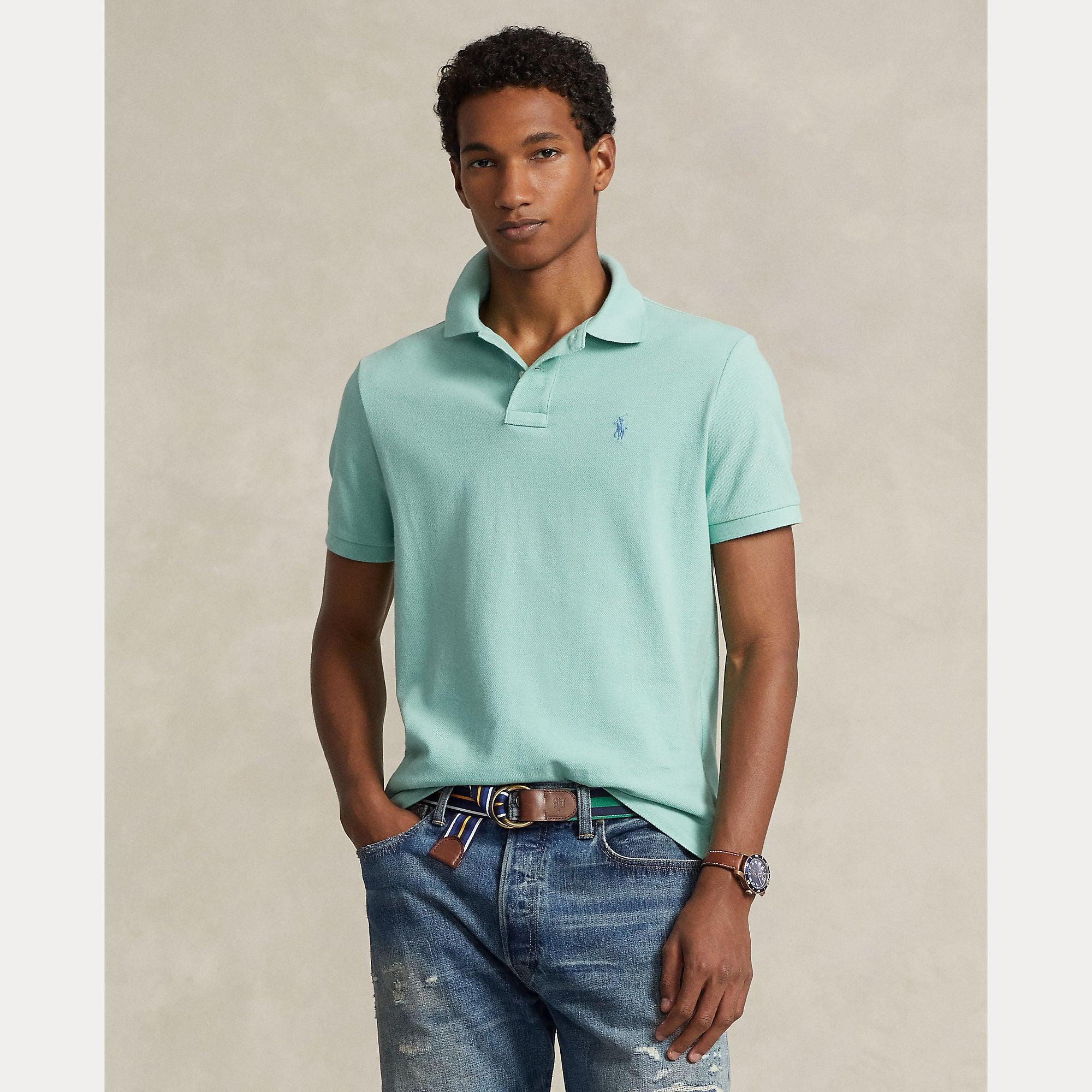 Polo de Hombre Polo Ralph Lauren Slim Fit Mesh Celadon - ECRU