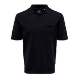 Polo de Punto Only & Sons Ace Slub Dark Navy - ECRU