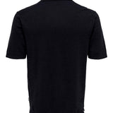 Polo de Punto Only & Sons Ace Slub Dark Navy - ECRU