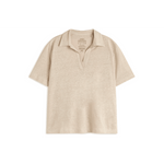 Polo ECOALF de Lino Troms White Sand - ECRU