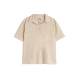 Polo ECOALF de Lino Troms White Sand - ECRU