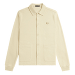 Polo Fred Perry de punto y manga larga con botones - ECRU