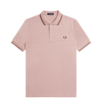 Polo Fred Perry M3600 Rosa empolvado Piedra sombreado Rojo oscuro - ECRU