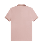 Polo Fred Perry M3600 Rosa empolvado Piedra sombreado Rojo oscuro - ECRU