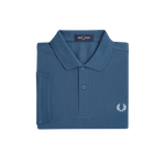 Polo Fred Perry M6000 Azul Medianoche Hielo Claro - ECRU