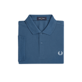 Polo Fred Perry M6000 Azul Medianoche Hielo Claro - ECRU