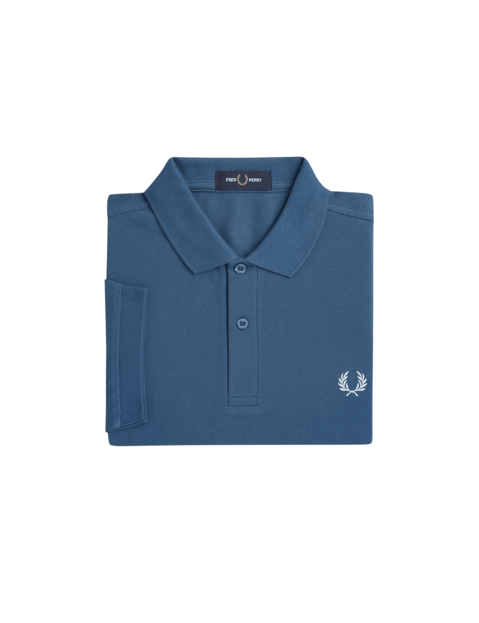 Polo Fred Perry M6000 Azul Medianoche Hielo Claro - ECRU