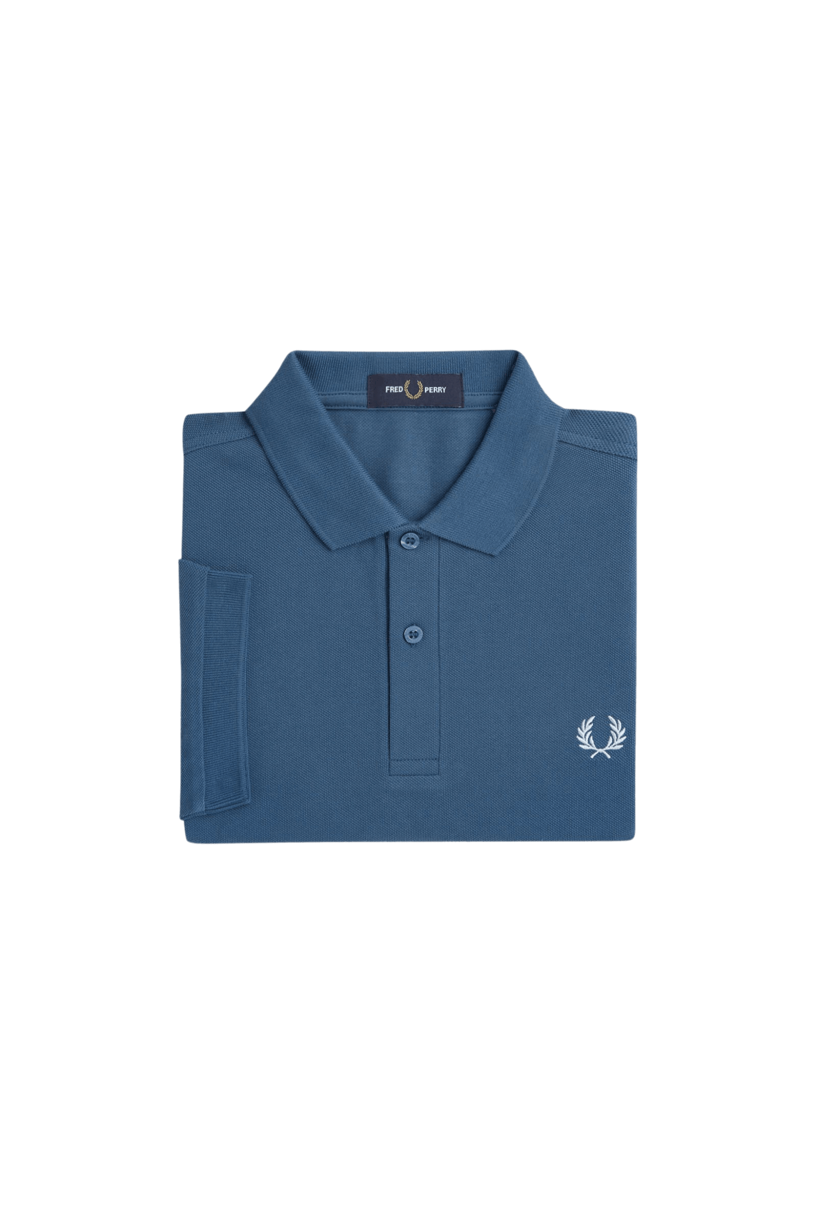 Polo Fred Perry M6000 Azul Medianoche Hielo Claro - ECRU