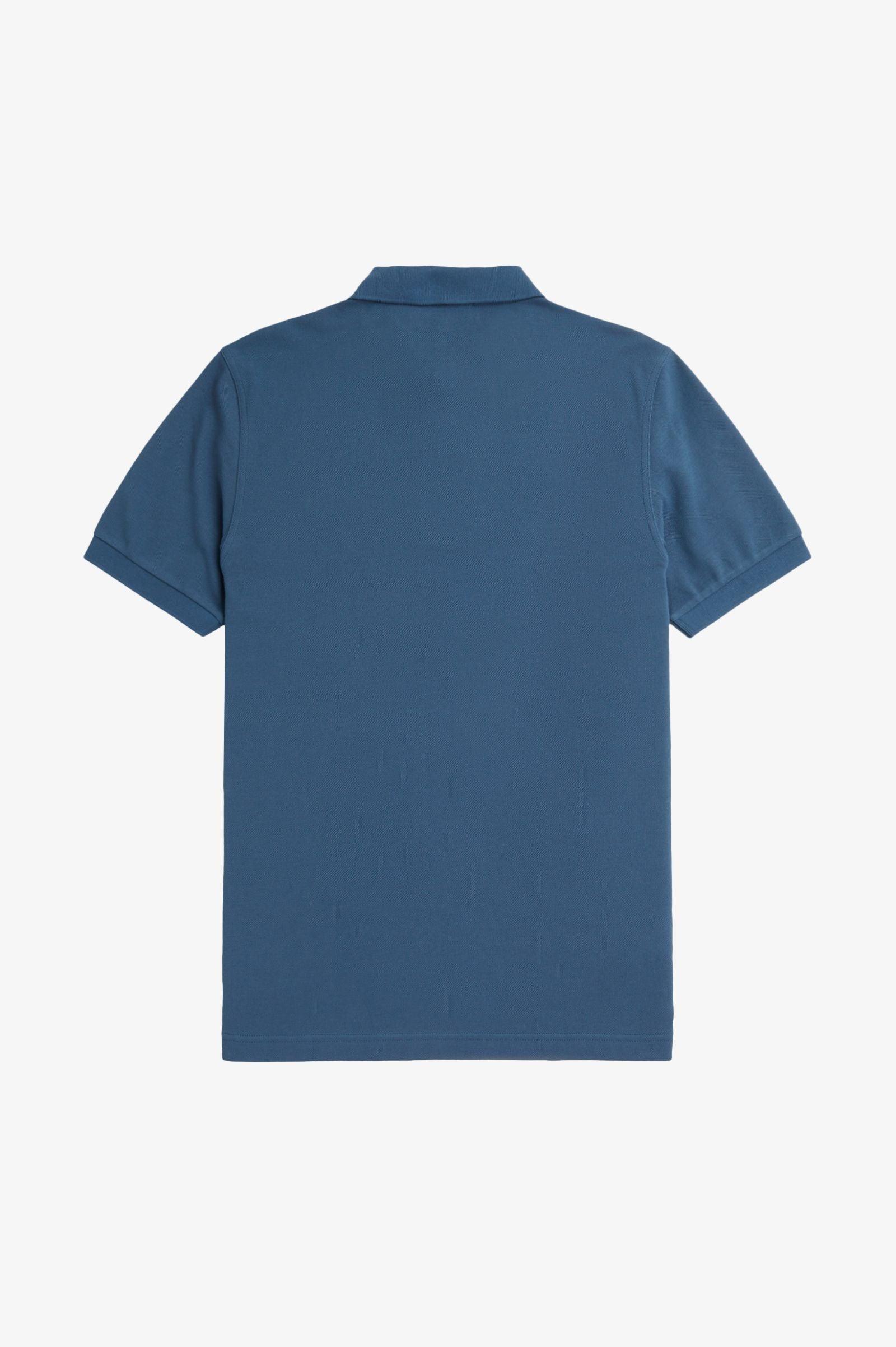 Polo Fred Perry M6000 Azul Medianoche Hielo Claro - ECRU