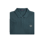 Polo Fred Perry M6000 Azul Petróleo Ostra Claro - ECRU