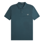 Polo Fred Perry M6000 Azul Petróleo Ostra Claro - ECRU