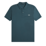 Polo Fred Perry M6000 Azul Petróleo Ostra Claro - ECRU