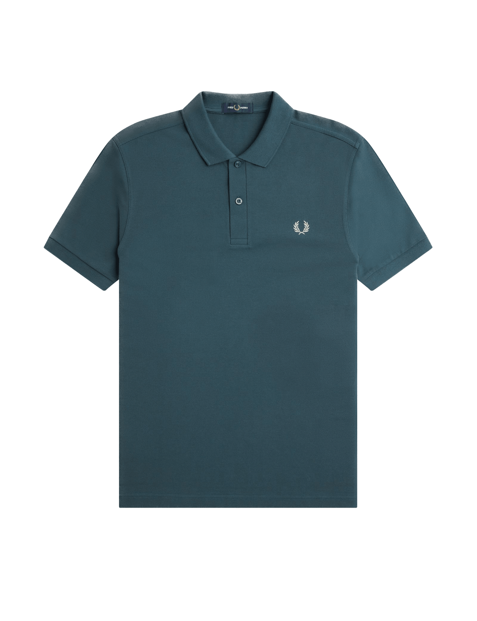 Polo Fred Perry M6000 Azul Petróleo Ostra Claro - ECRU