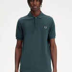 Polo Fred Perry M6000 Azul Petróleo Ostra Claro - ECRU