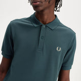 Polo Fred Perry M6000 Azul Petróleo Ostra Claro - ECRU