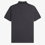 Polo Fred Perry M6000 Gris Ancla Caramelo Oscuro - ECRU