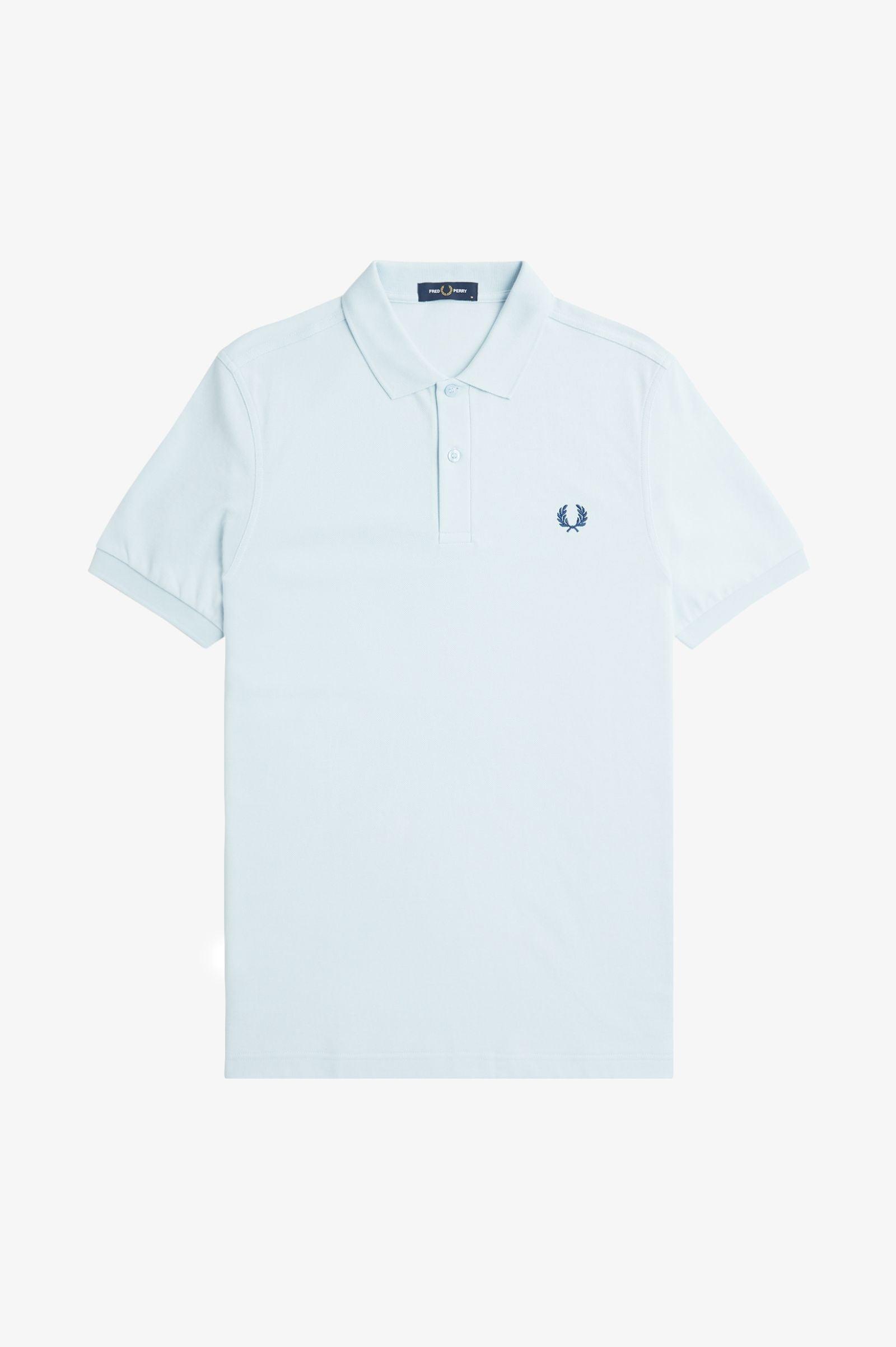 Polo Fred Perry M6000 Hielo Claro Azul Medianoche - ECRU