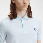 Polo Fred Perry M6000 Hielo Claro Azul Medianoche - ECRU