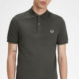 Polo Fred Perry M6000 Verde Campo Avena - ECRU