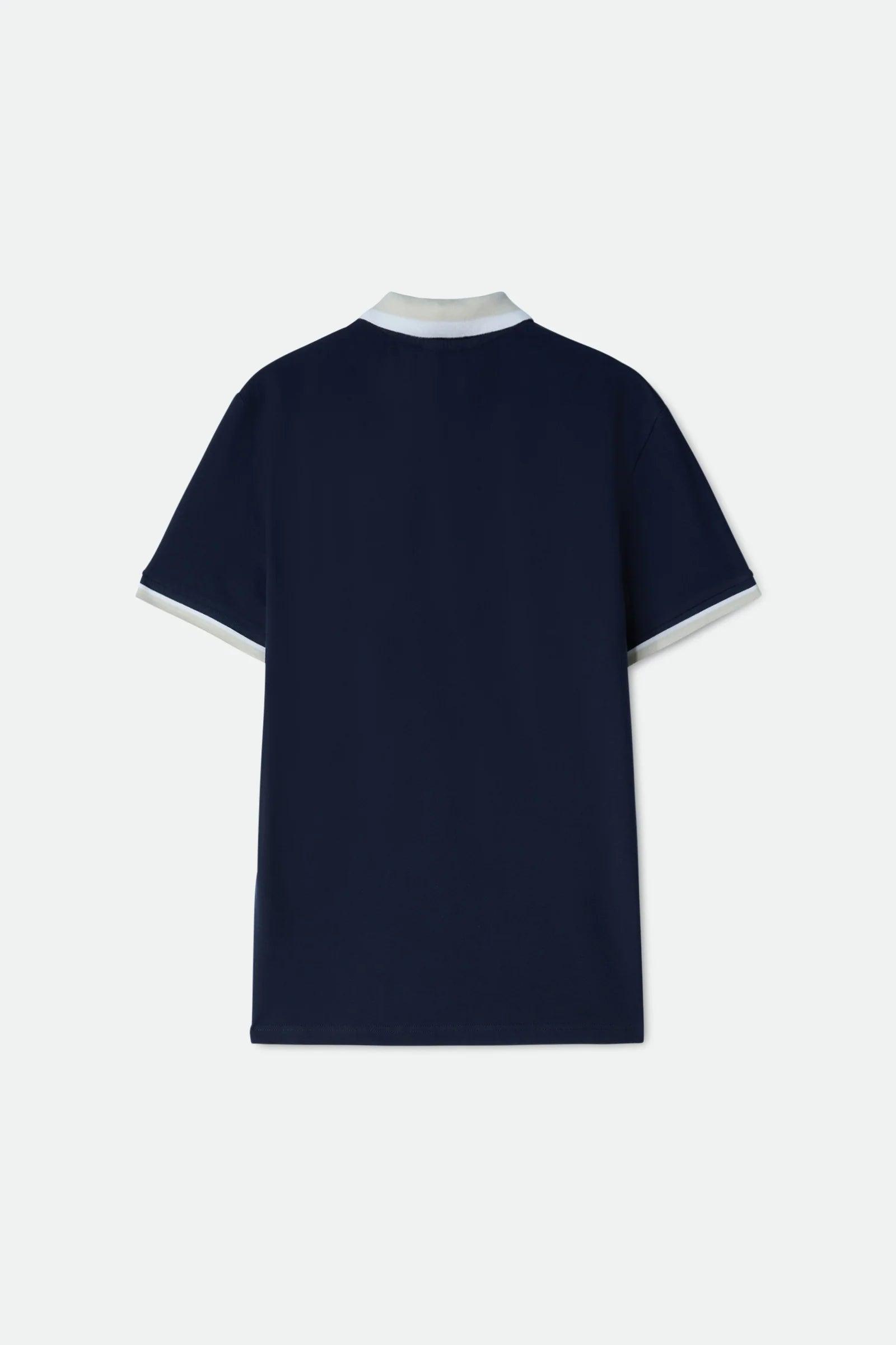 Polo GAS Ralph Slim Fit Azul - ECRU