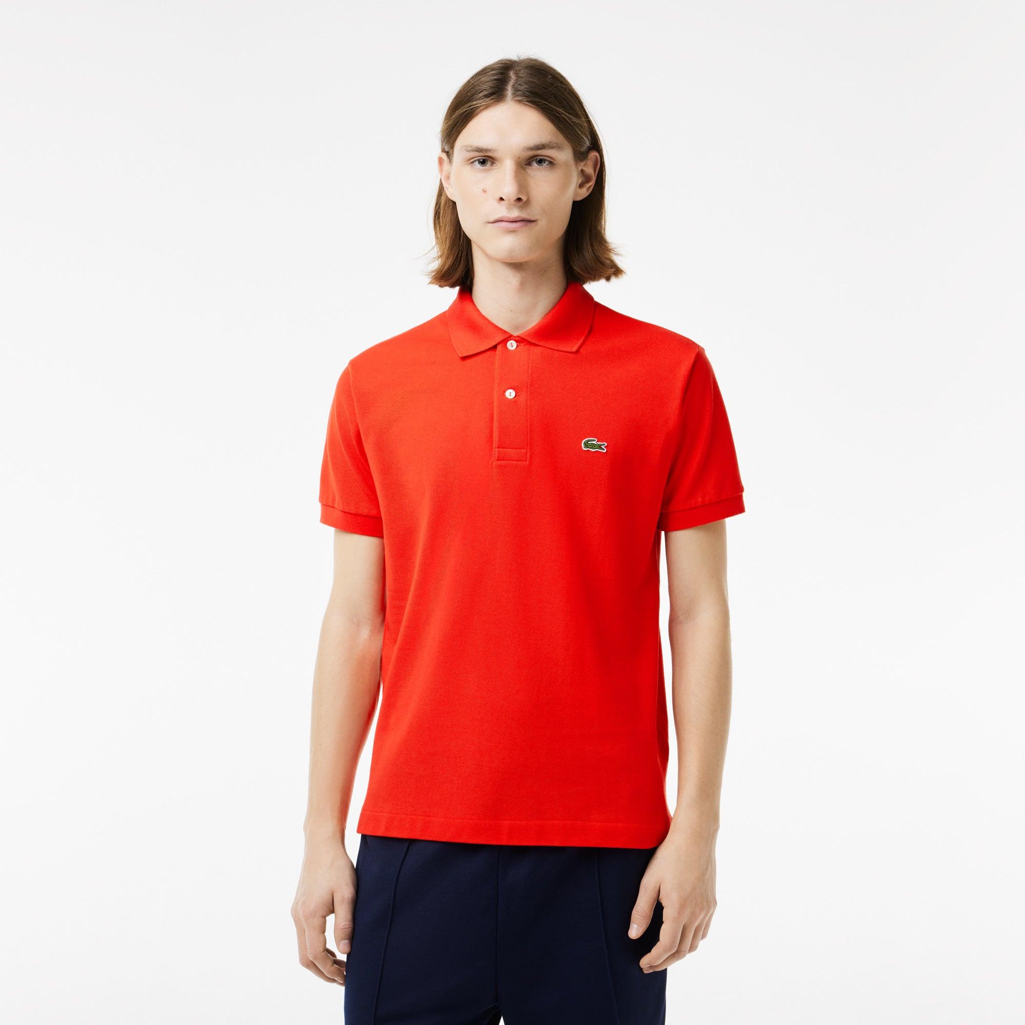 Polo Lacoste Classic Fit L.12.12 Rojo Redcurrant Rush - ECRU