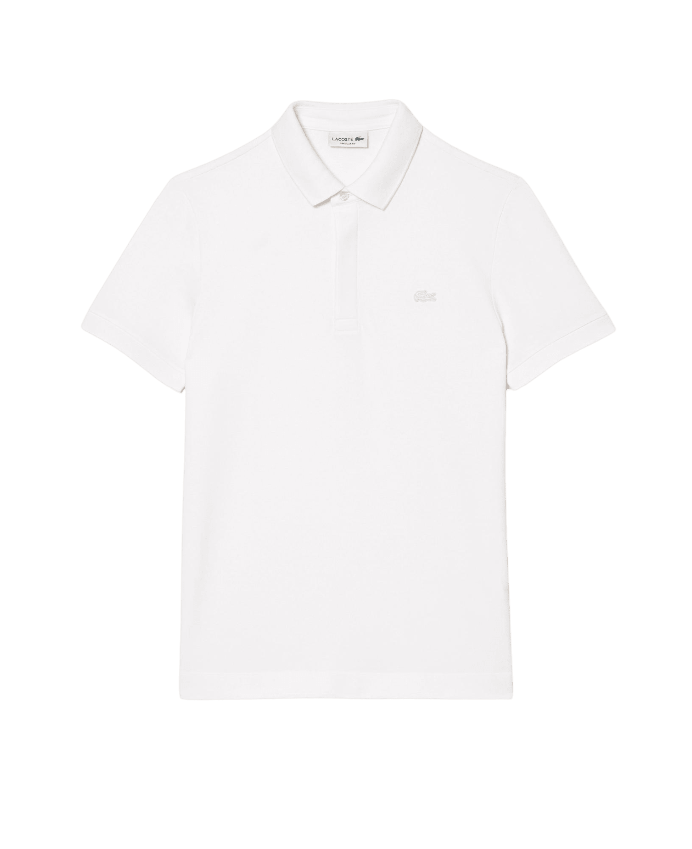 Polo Lacoste Paris Regular Fit Blanc - ECRU