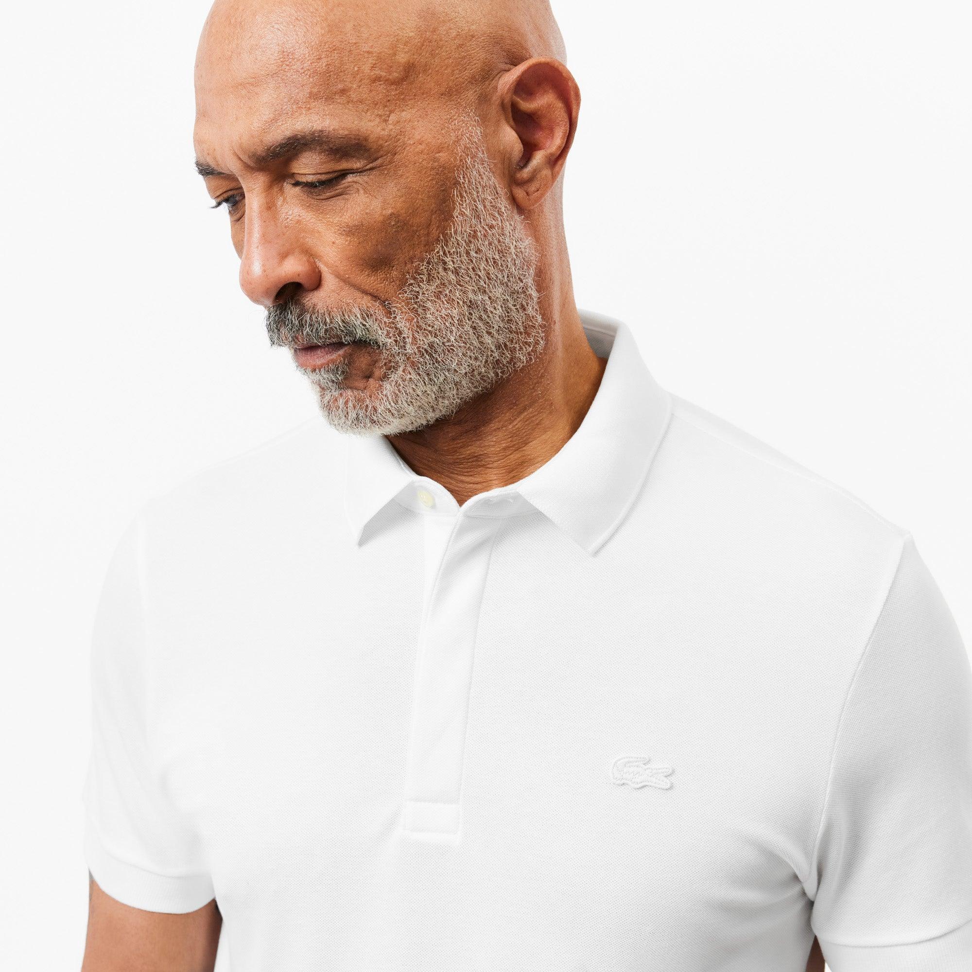 Polo Lacoste Paris Regular Fit Blanc - ECRU