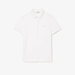 Polo Lacoste Paris Regular Fit Blanc - ECRU