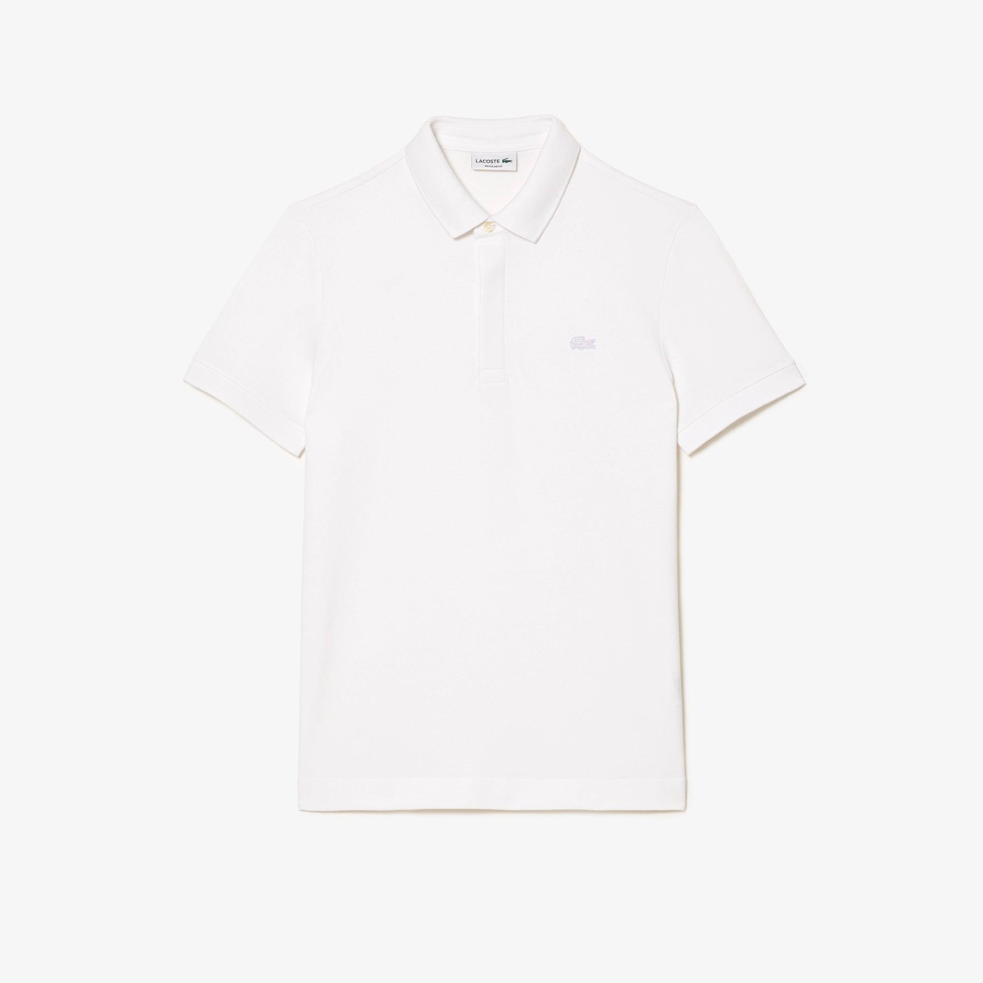 Polo Lacoste Paris Regular Fit Blanc - ECRU