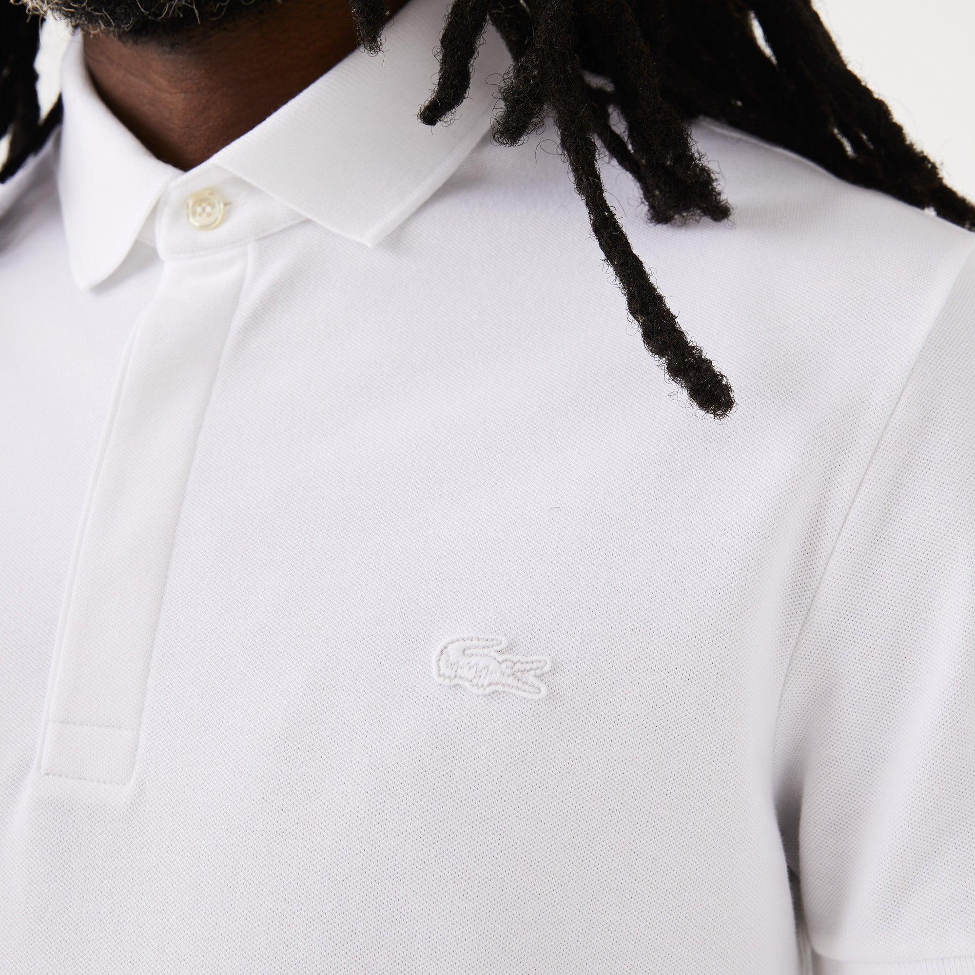 Polo Lacoste Paris Regular Fit Blanc - ECRU