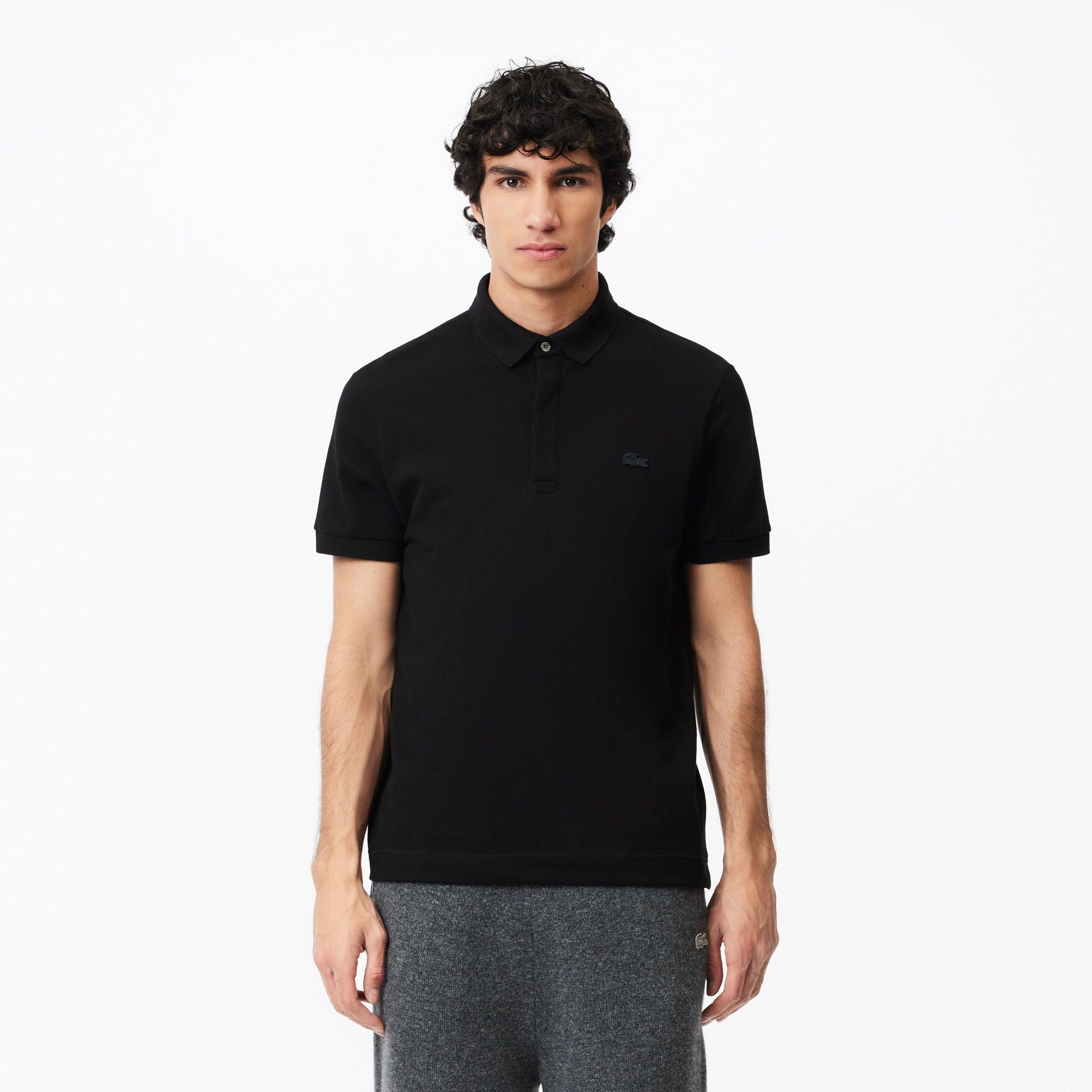 Polo Lacoste Paris Regular Fit Noir - ECRU