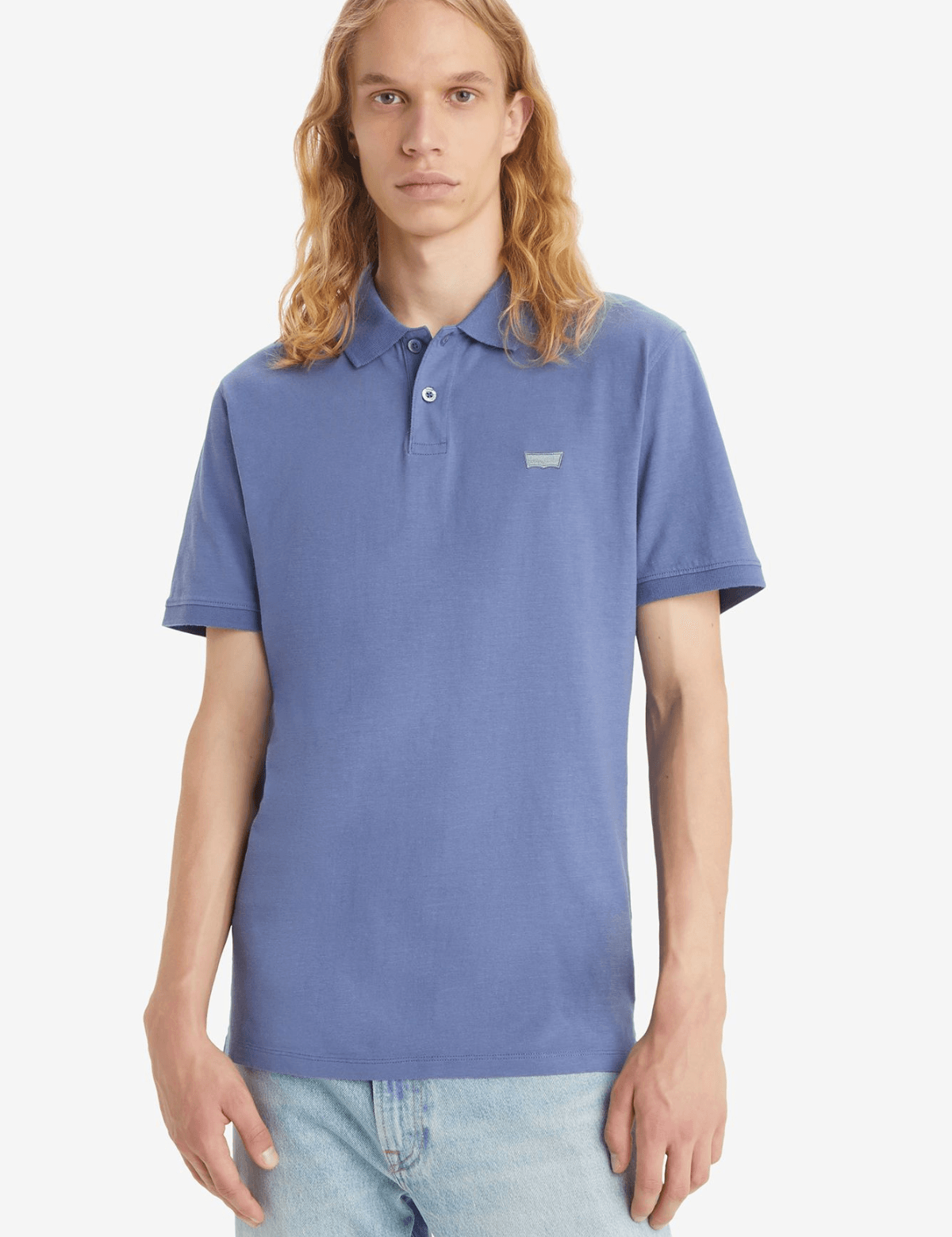 Polo Levi's® de Hombre Slim Housemark Coastal Fjord - ECRU