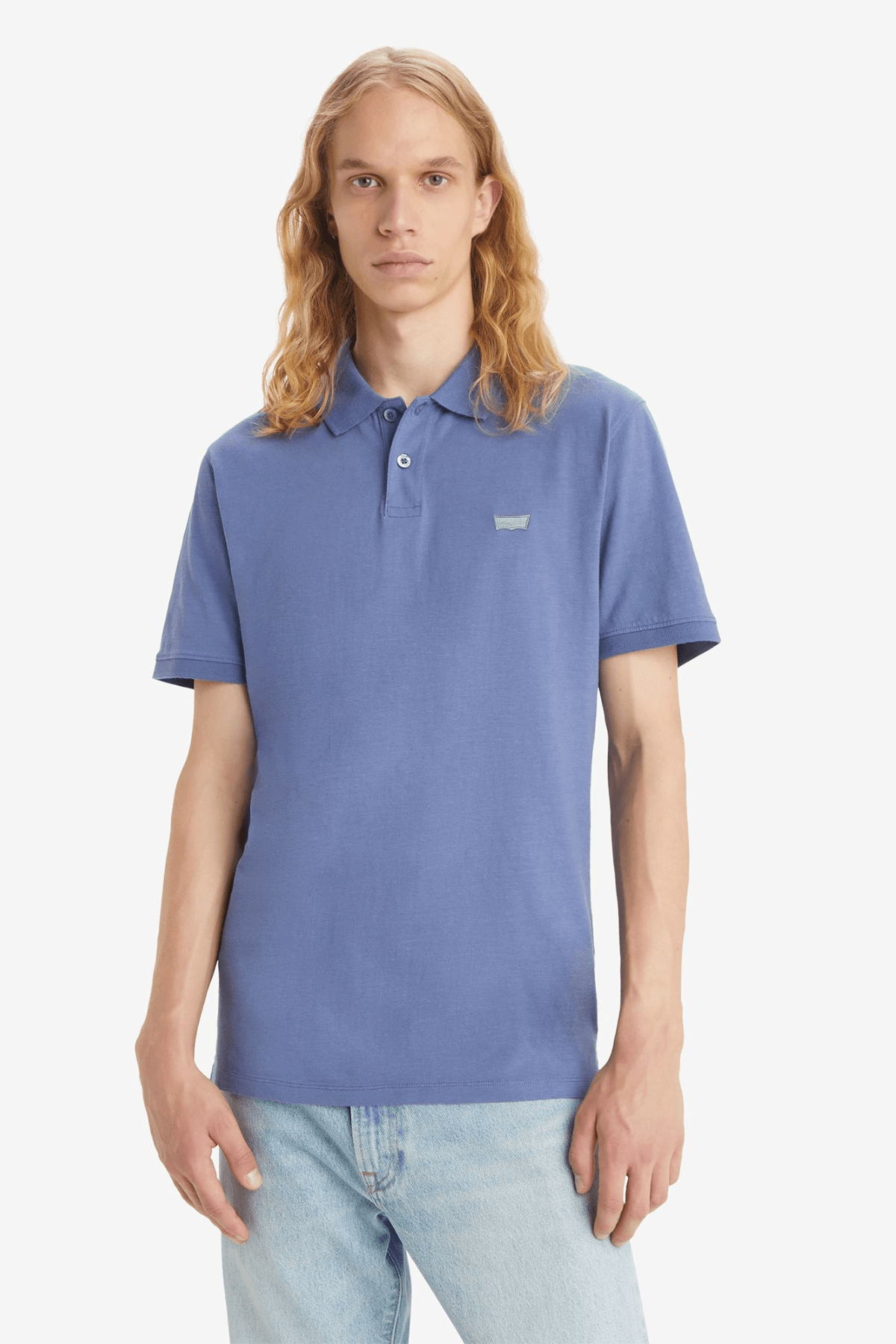 Polo Levi's® de Hombre Slim Housemark Coastal Fjord - ECRU