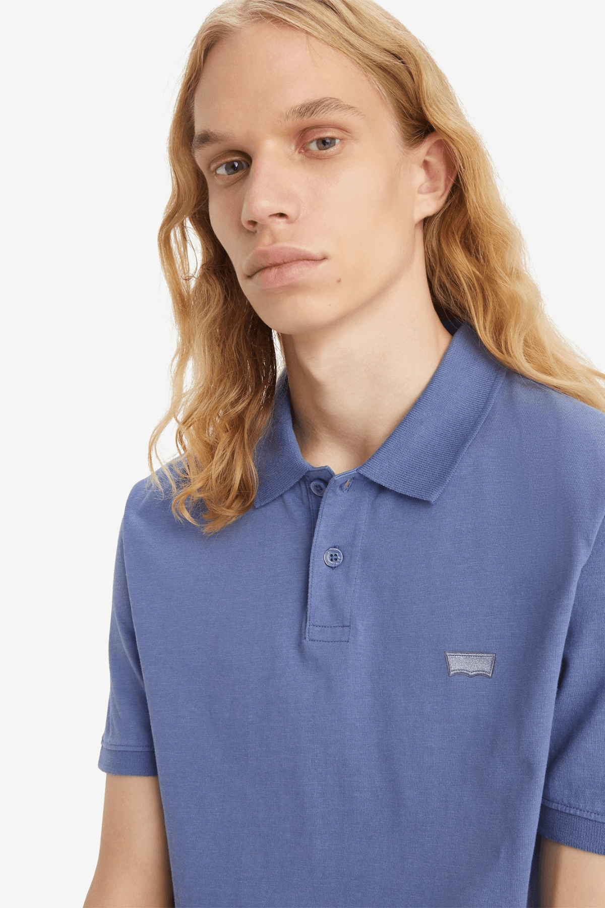 Polo Levi's® de Hombre Slim Housemark Coastal Fjord - ECRU