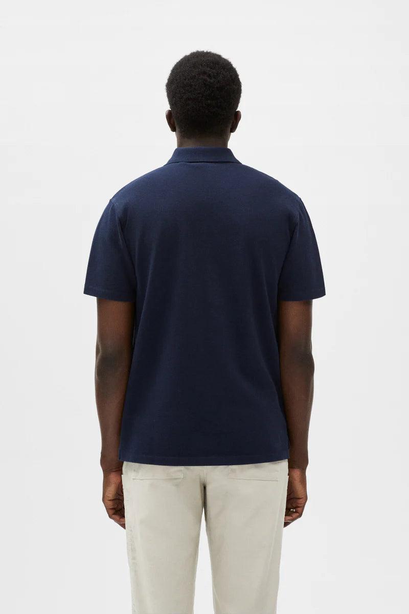 Polo Pompeii Navy Emilio - ECRU