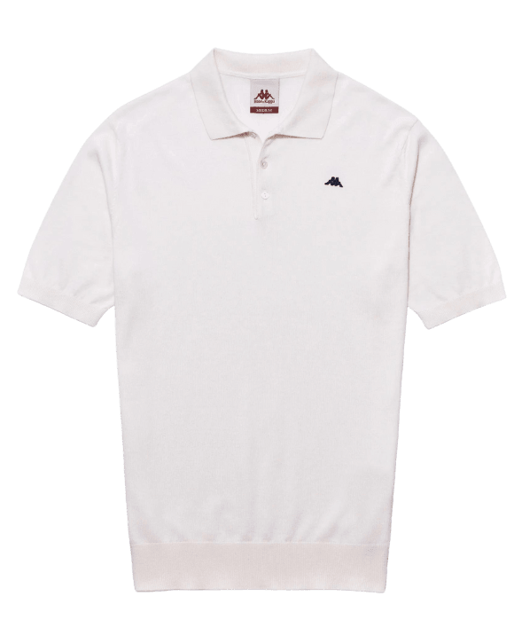 Polo Robe di Kappa Giovani Tiga White Antique - ECRU