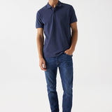 Polo Salsa Jeans Básico Regular Fit Blue - ECRU