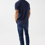 Polo Salsa Jeans Básico Regular Fit Blue - ECRU