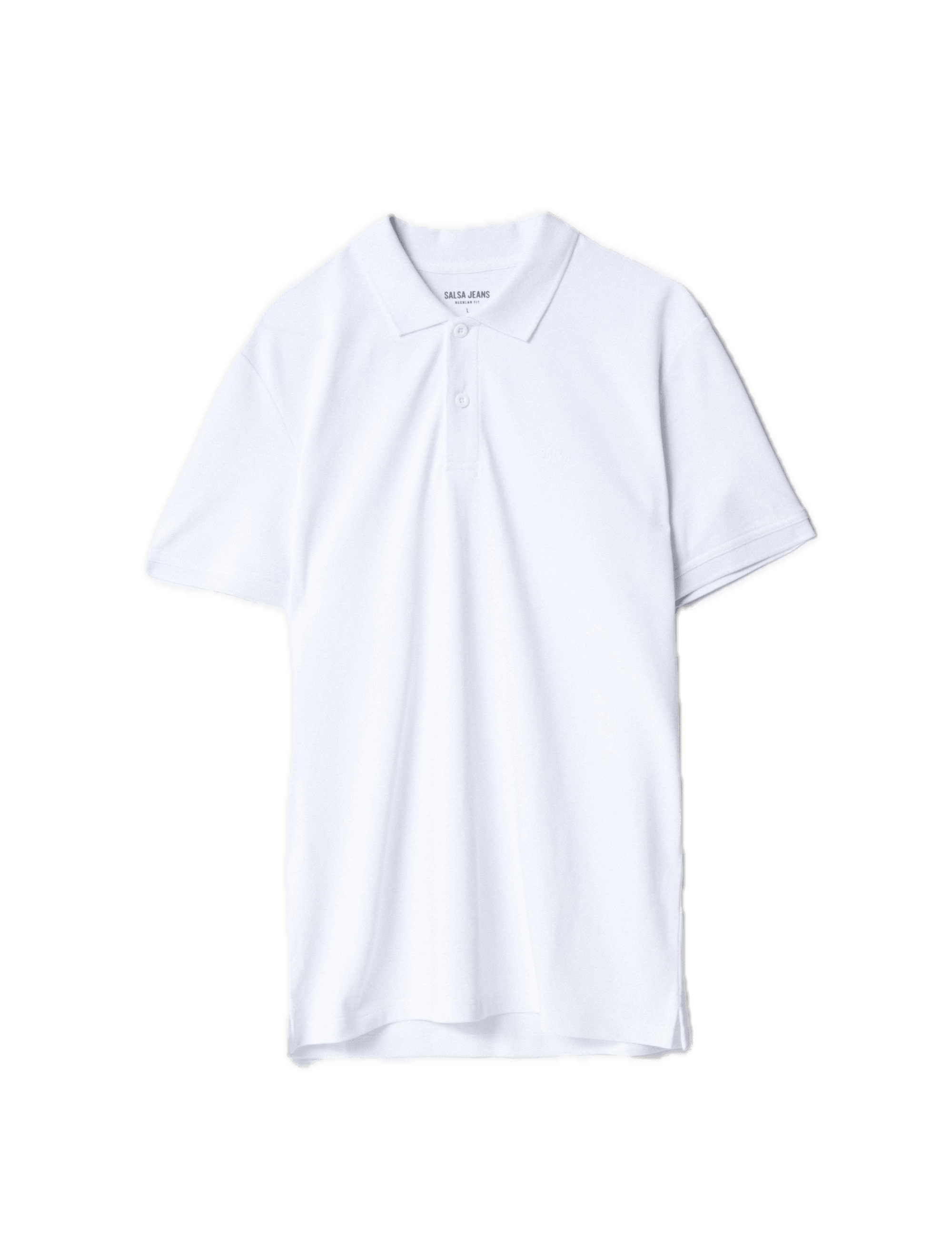 Polo Salsa Jeans Básico Regular Fit White - ECRU