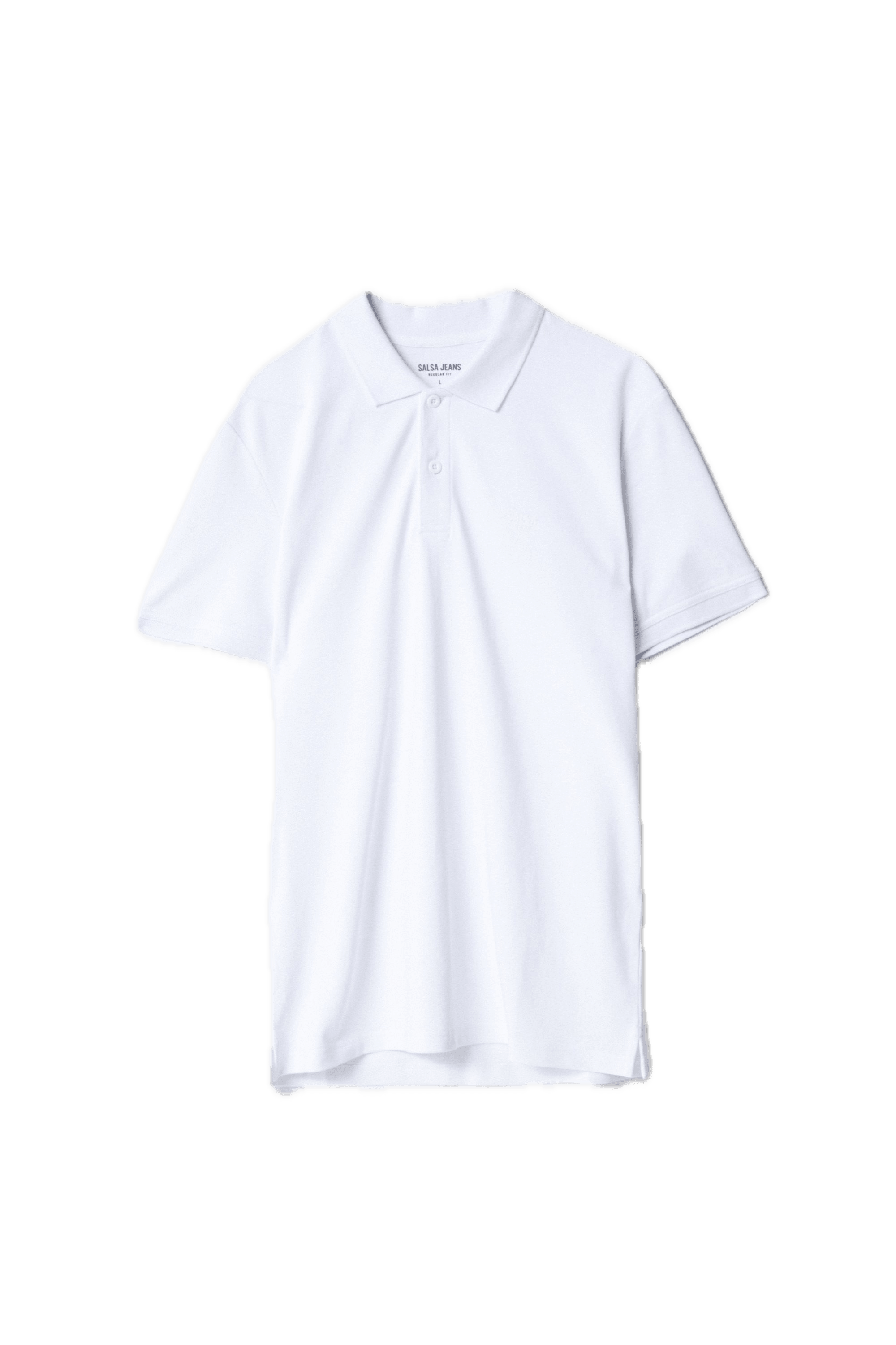 Polo Salsa Jeans Básico Regular Fit White - ECRU