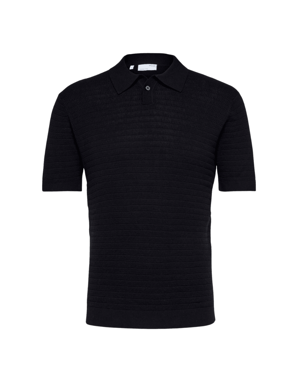 Polo Selected Howen Knit Black - ECRU