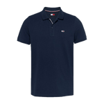 Polo Tommy Jeans Slim Placket Azul - ECRU