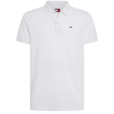 Polo Tommy Jeans Slim Placket Blanco - ECRU