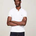 Polo Tommy Jeans Slim Placket Blanco - ECRU